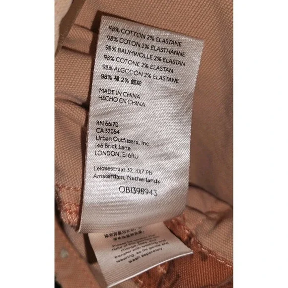 Anthropologie Pilcro The Wanderer Patchwork Low Slung Barrel Pants Size 30 Flaws - Picture 13 of 16